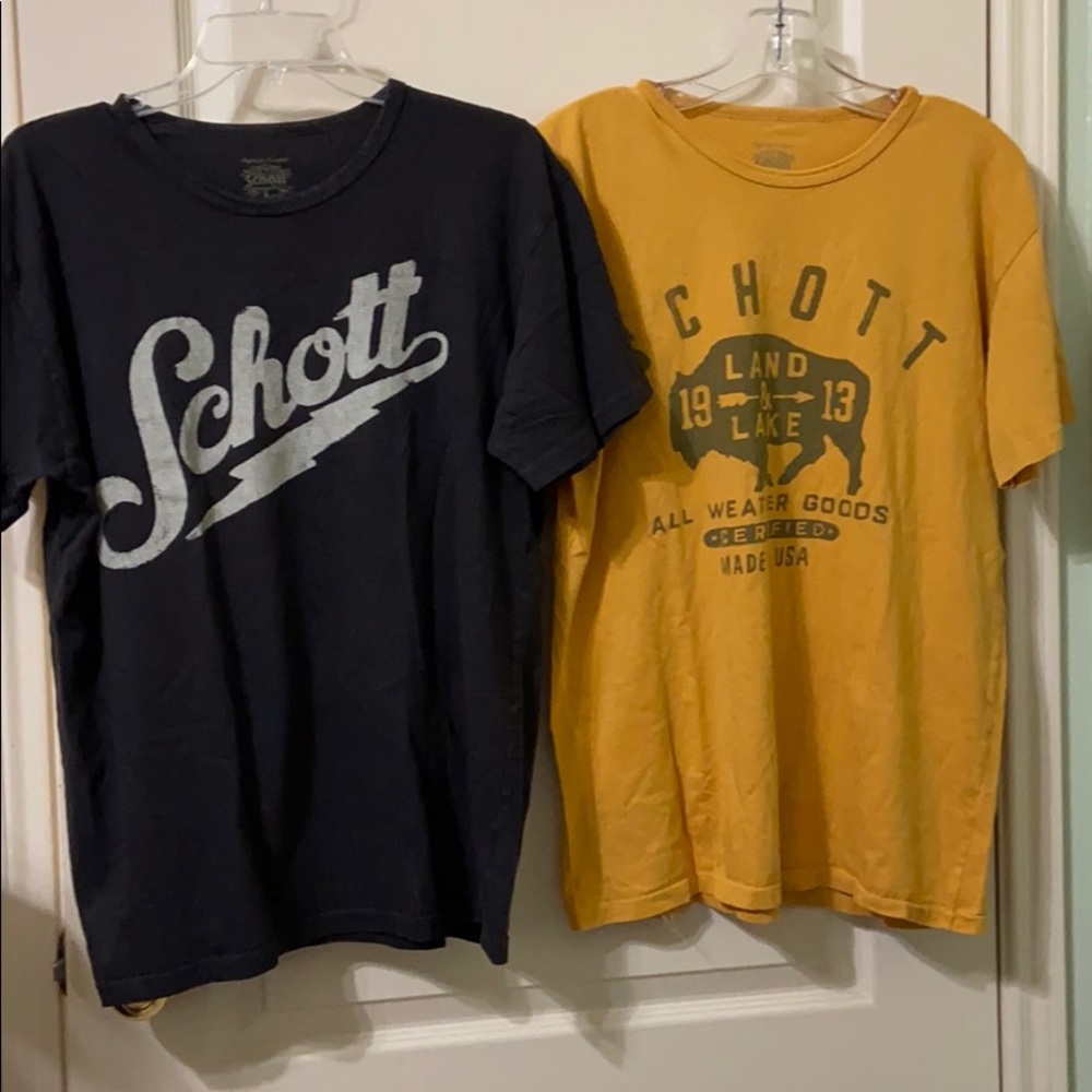 Schott Men’s Shirt Lot of 2 Size Large